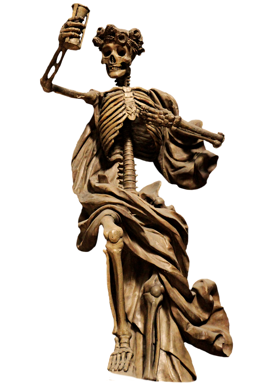 skeleton  the death  png sculpture free photo