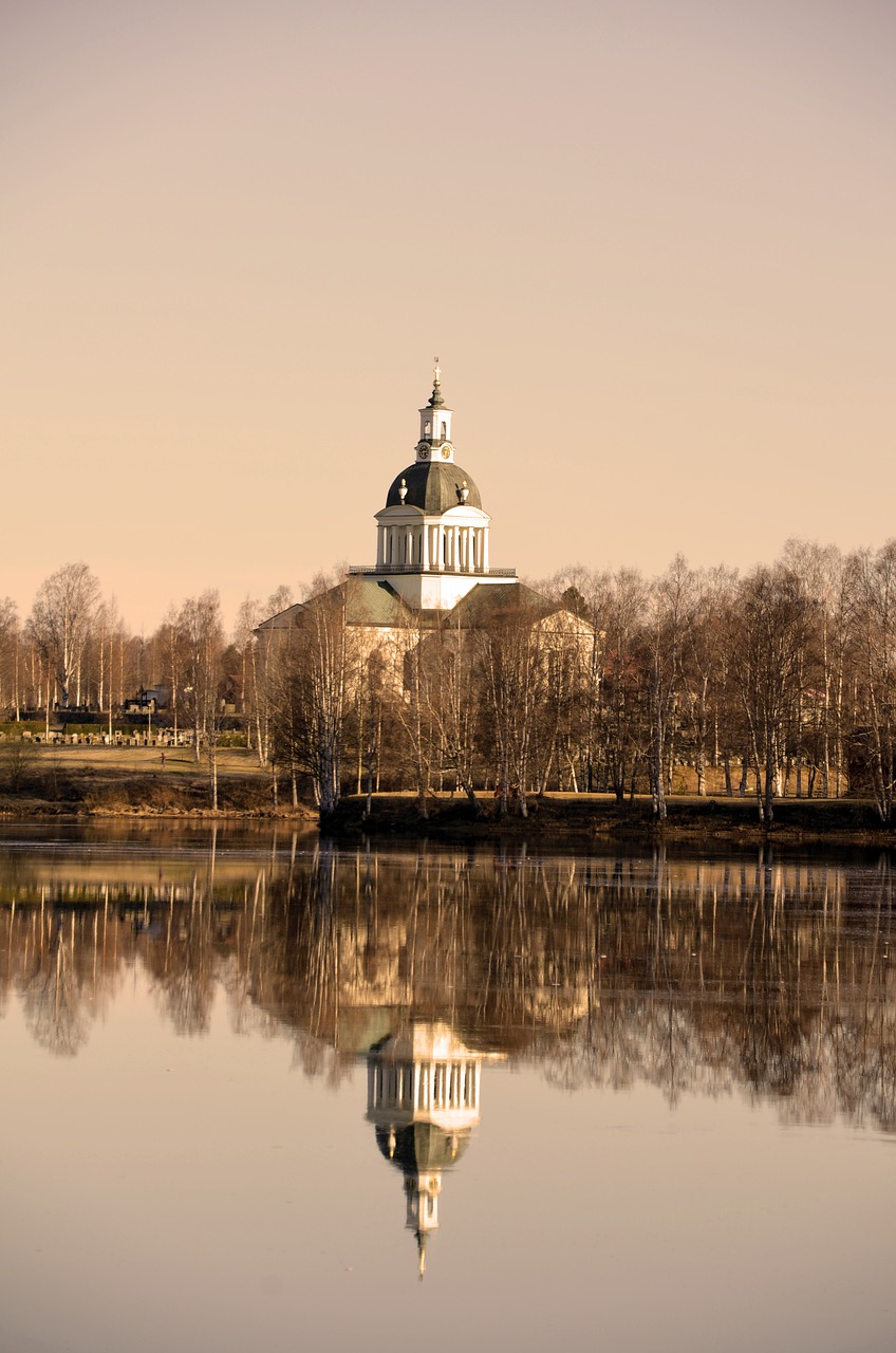 skellefteå the listed landskyrkan church church free photo