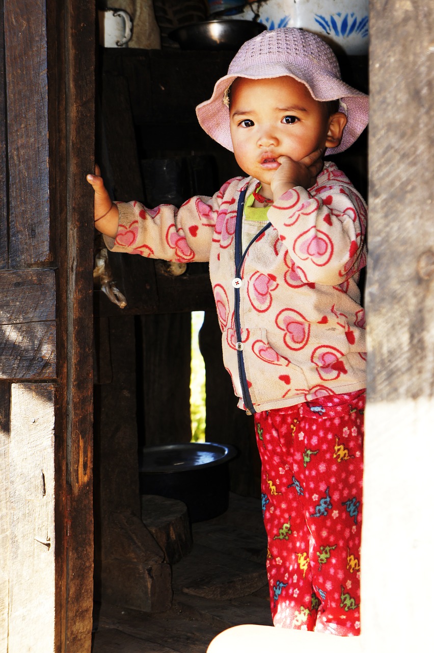 skeptical child small child free photo