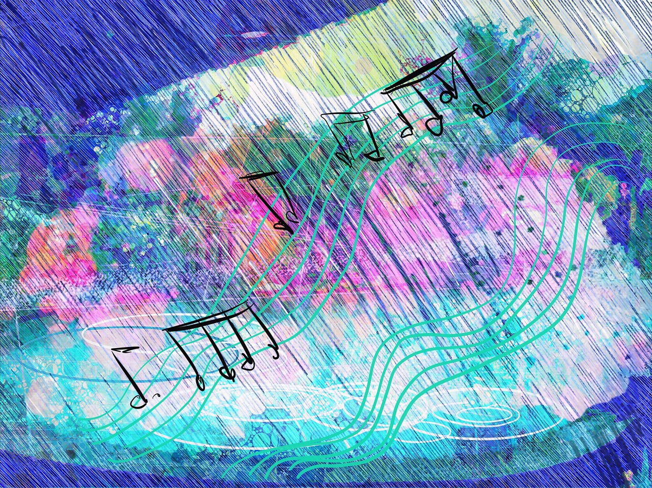 collage music painting free photo