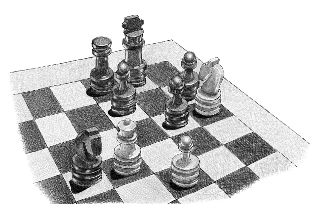 sketch  chess  drawing free photo
