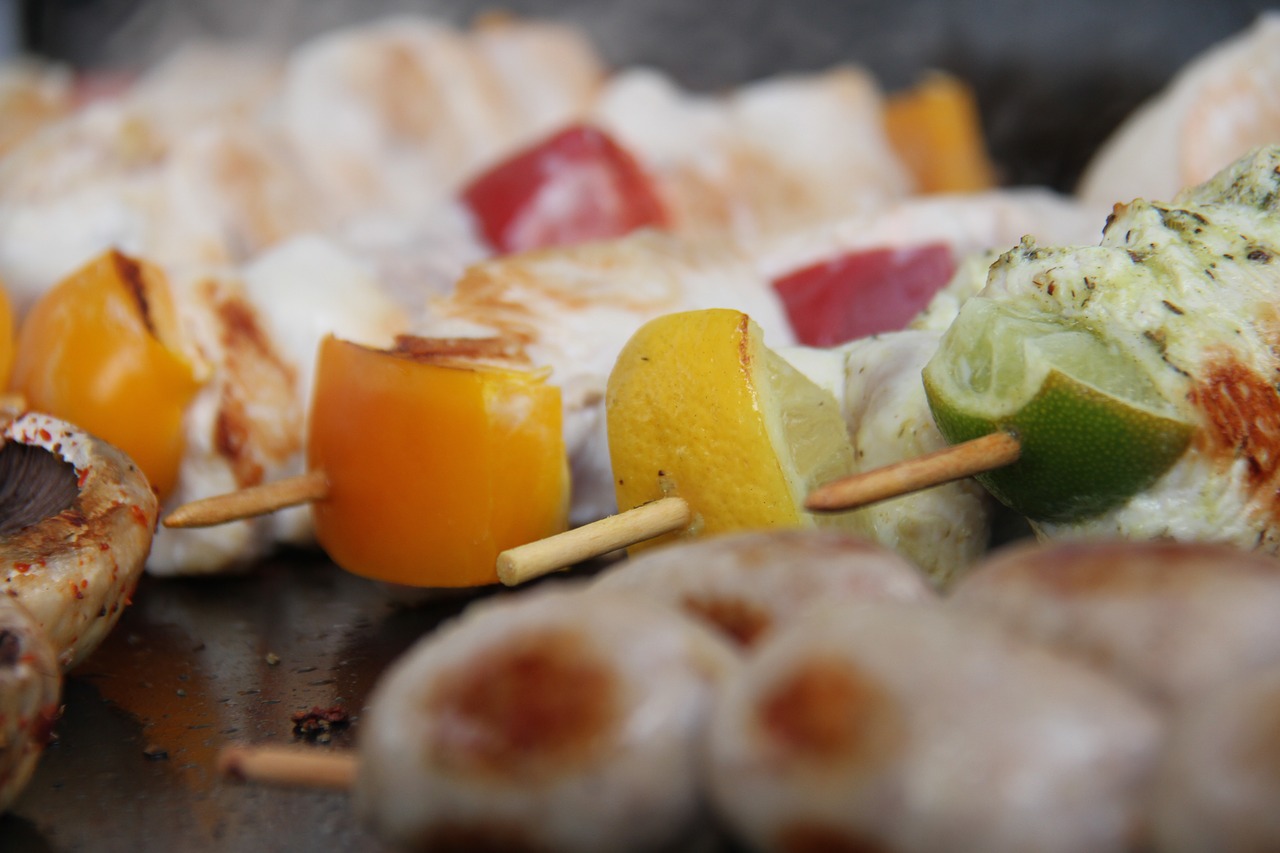 skewer  meat  barbecue free photo