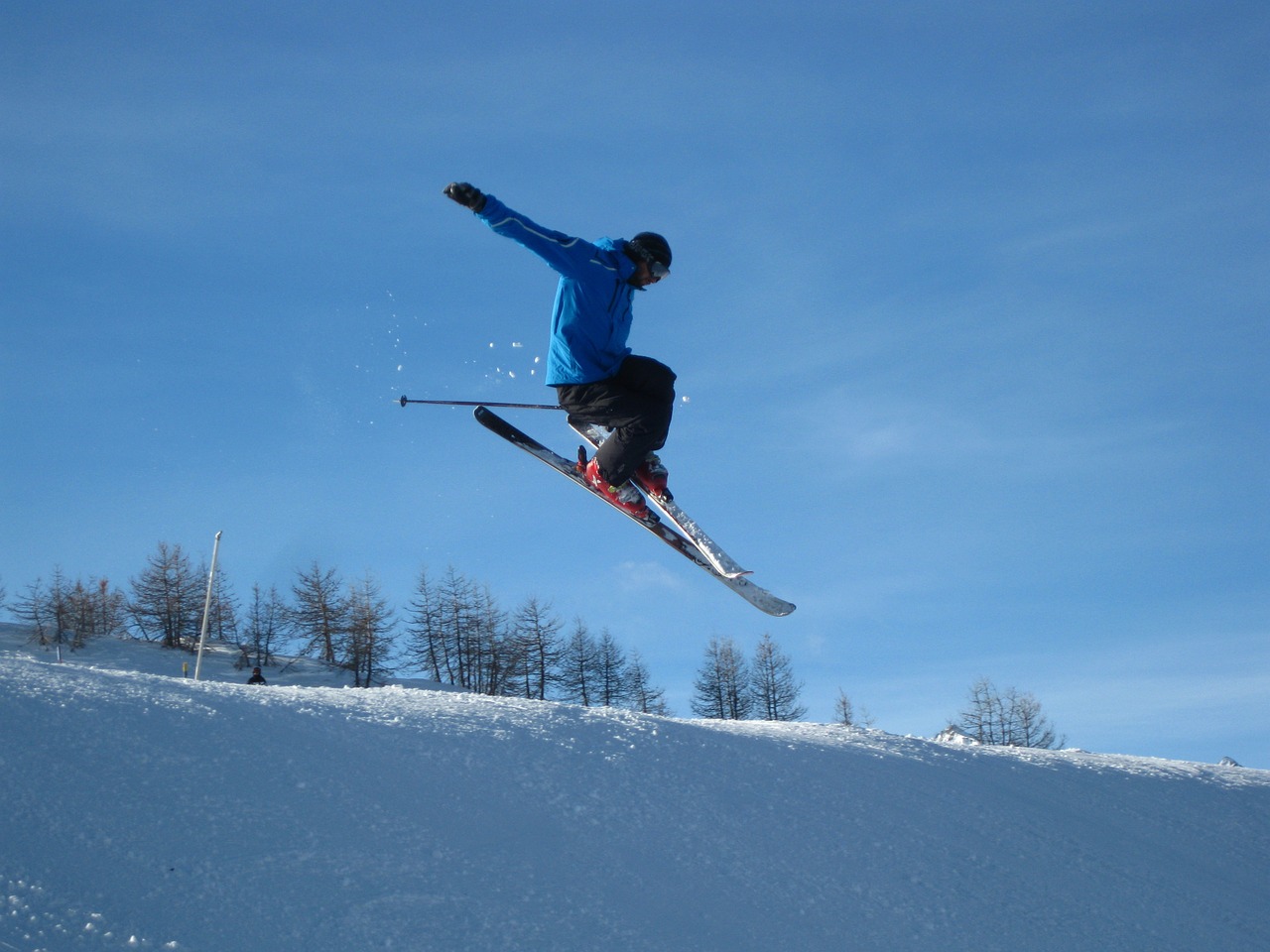 ski jump snow free photo