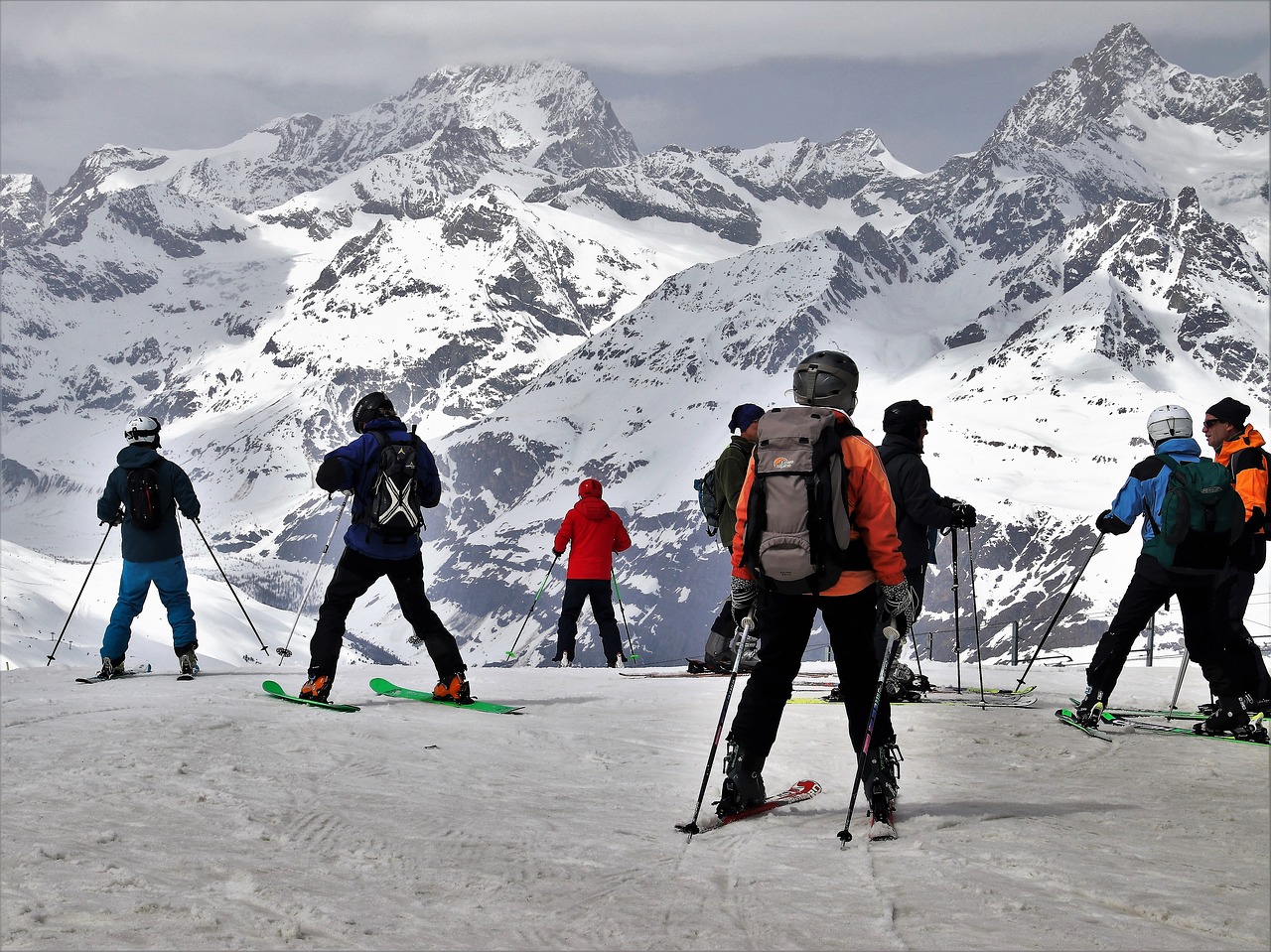 ski  zermatt  ski slope free photo
