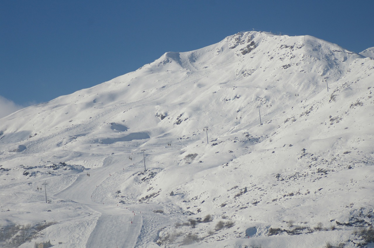 ski area ski run wintry free photo