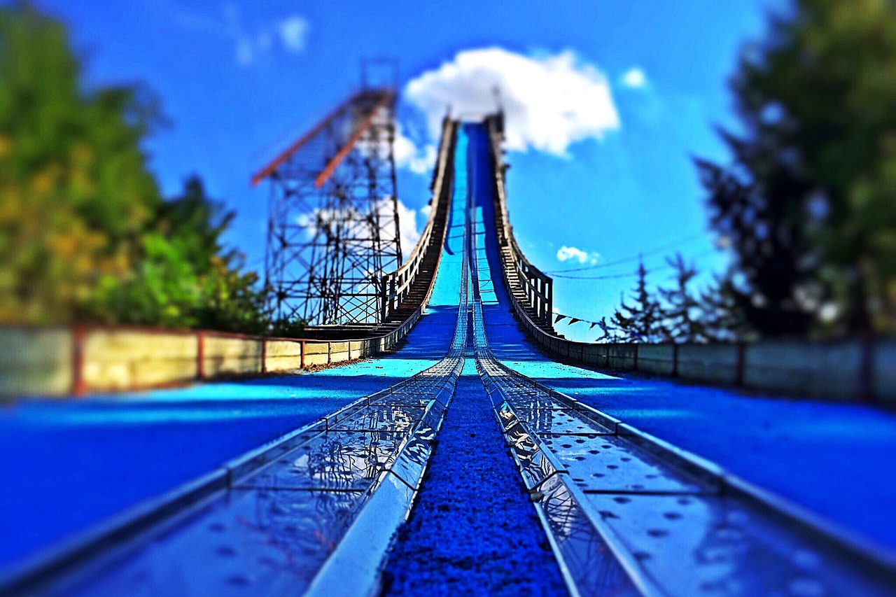 ski jump jump sport free photo