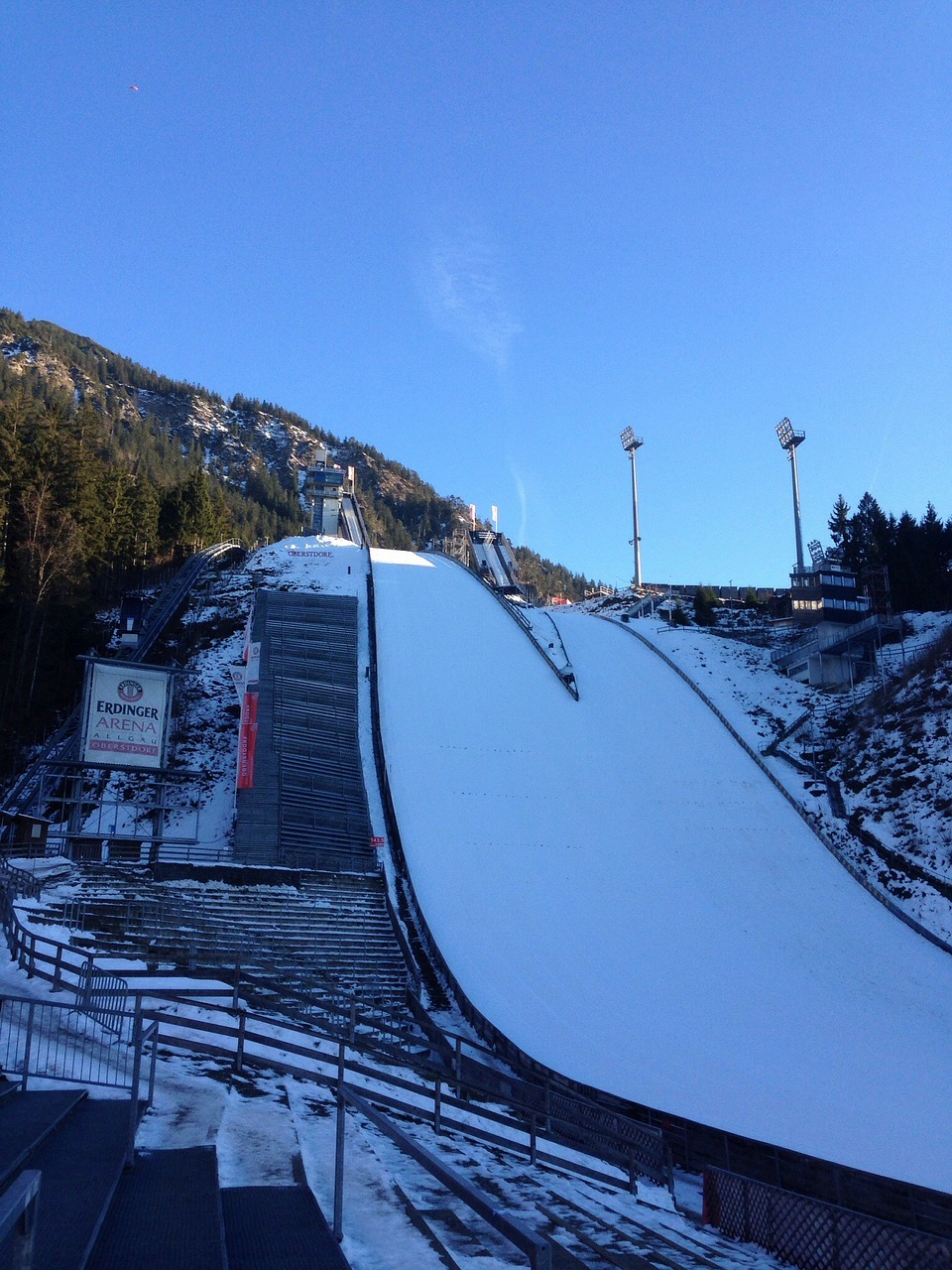 ski jump hill ski sport free photo