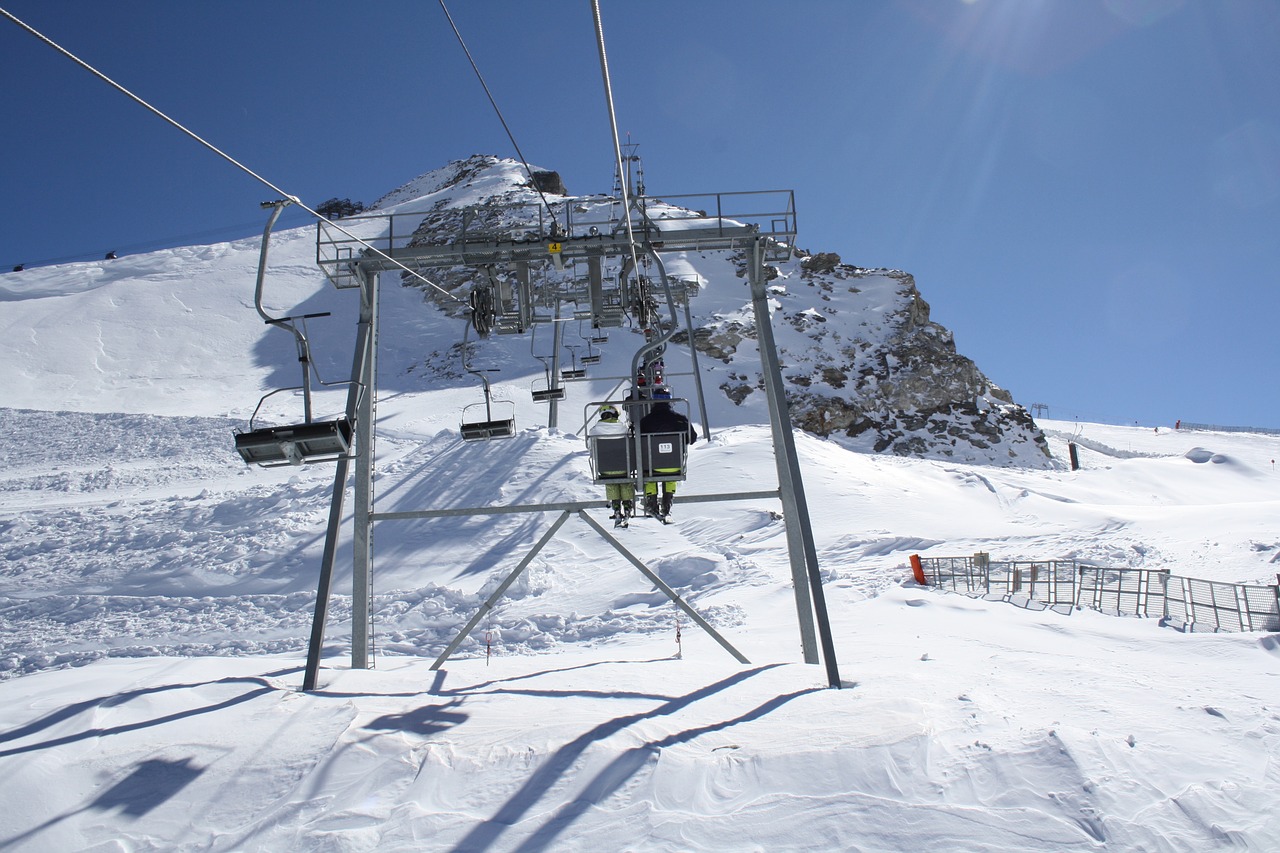 ski lift winter alpine free photo