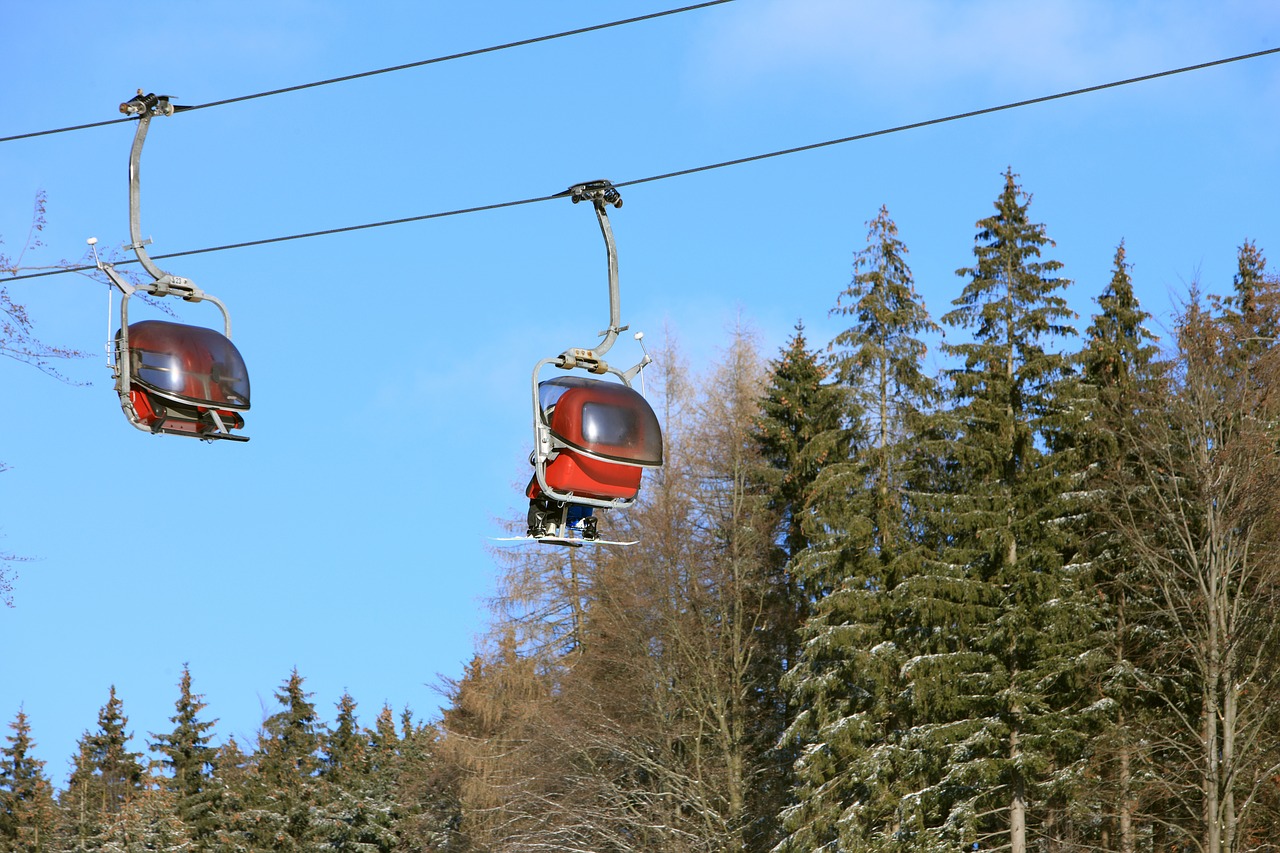 ski lift ski skiing free photo