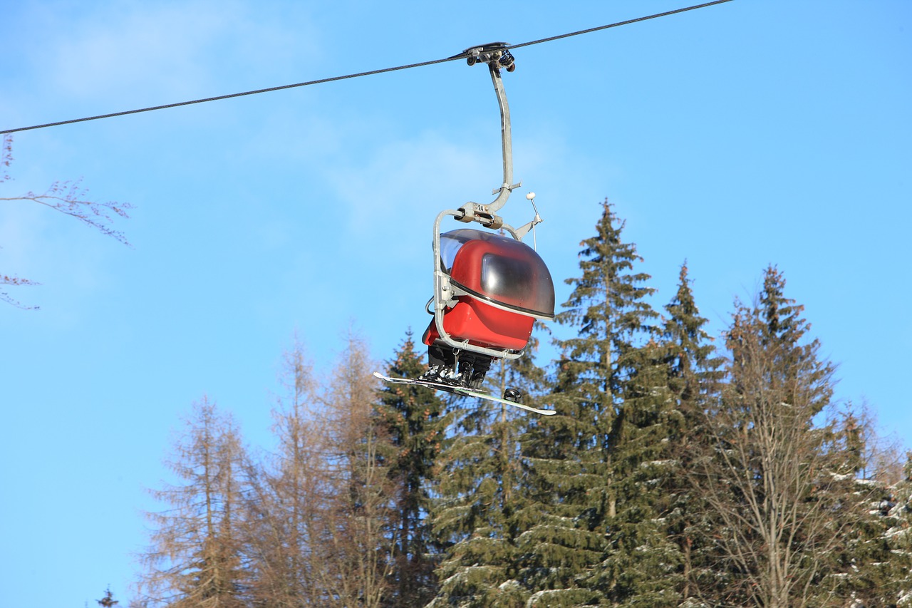 ski lift ski skiing free photo