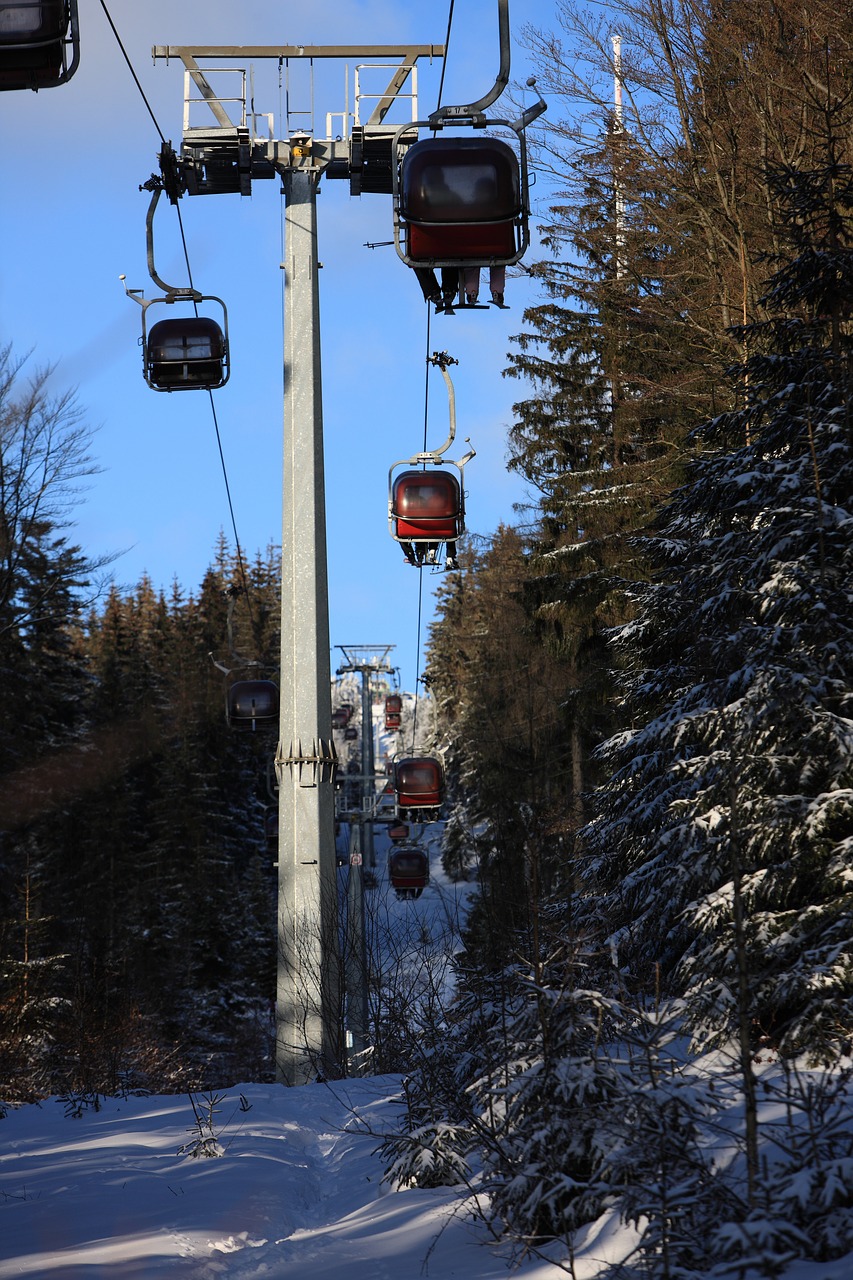 ski lift ski skiing free photo