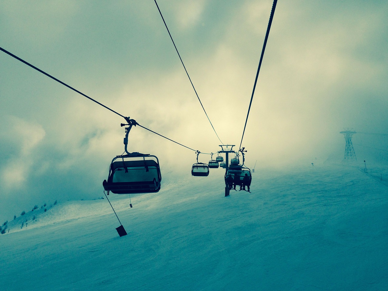 ski-lift ski lift ski free photo