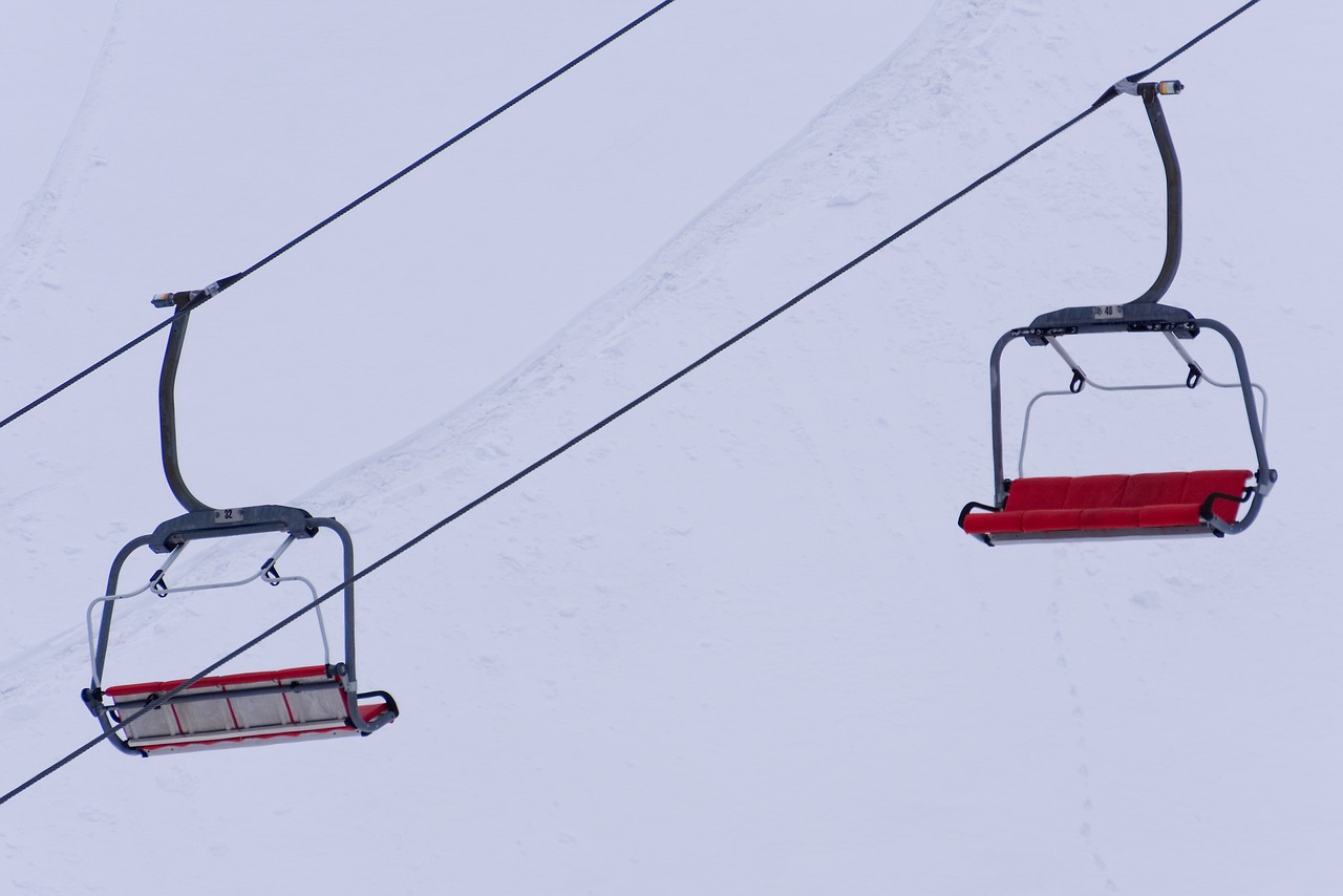 ski lift  chairlift  carry free photo