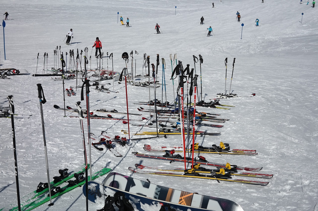 ski poles ski break free photo