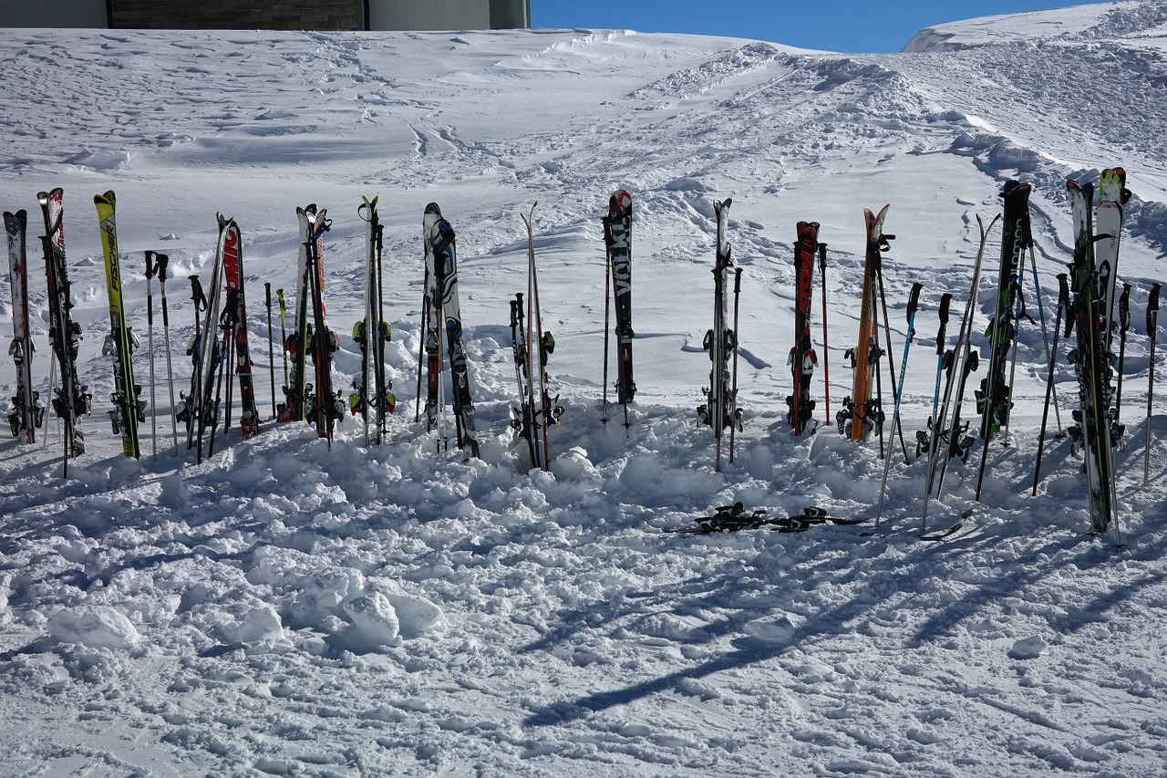 ski poles ski break free photo