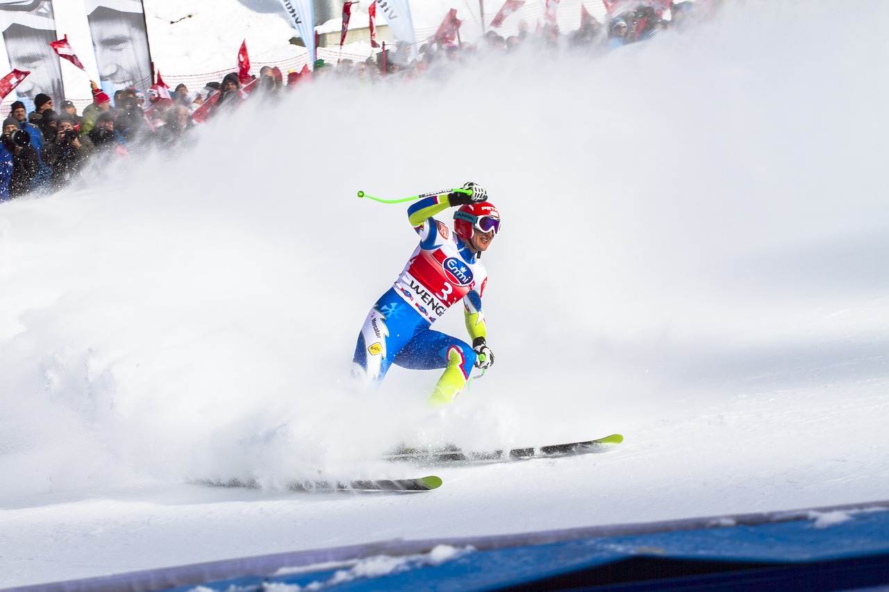 ski race world cup lauberhorn race free photo
