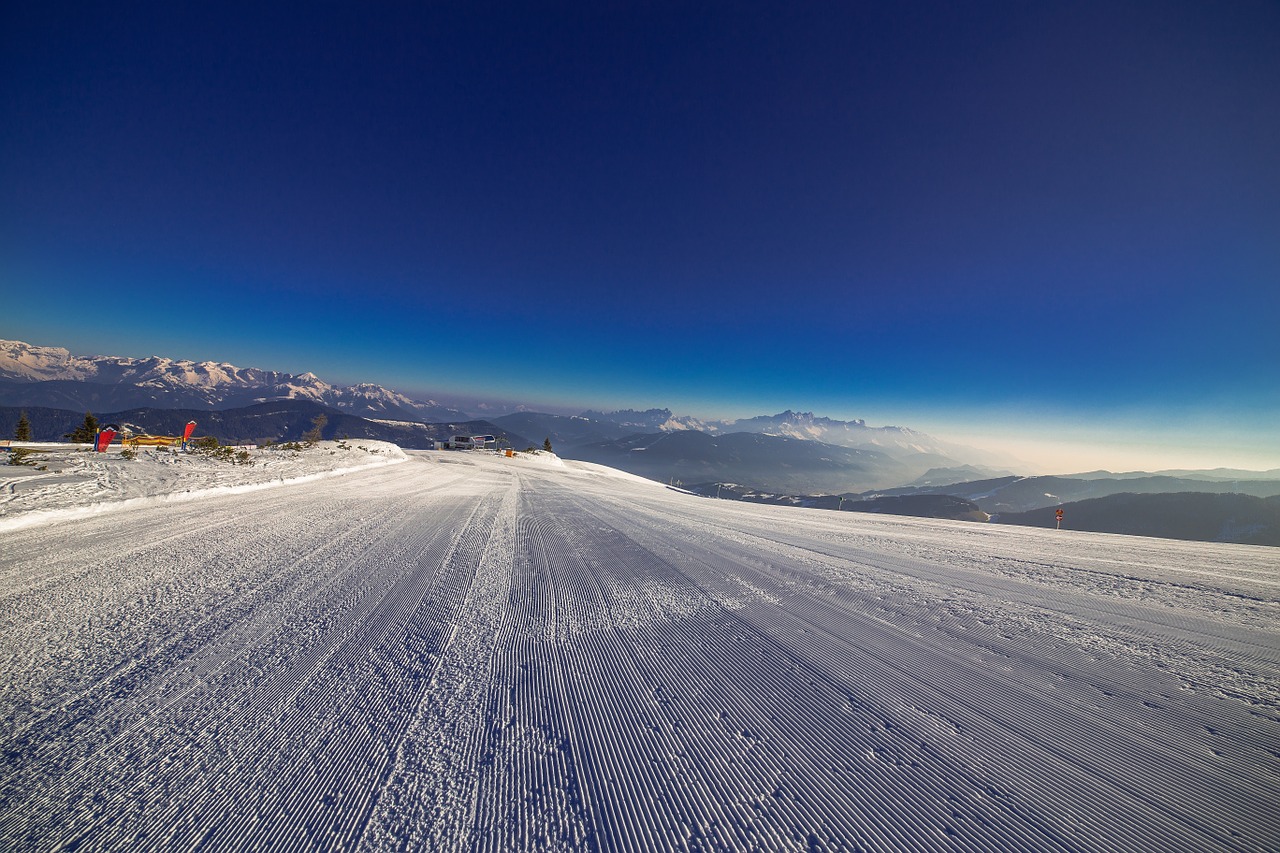 ski run runway winter free photo