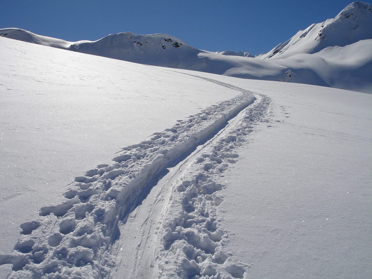 backcountry skiiing winter mountaineering winter sports free photo