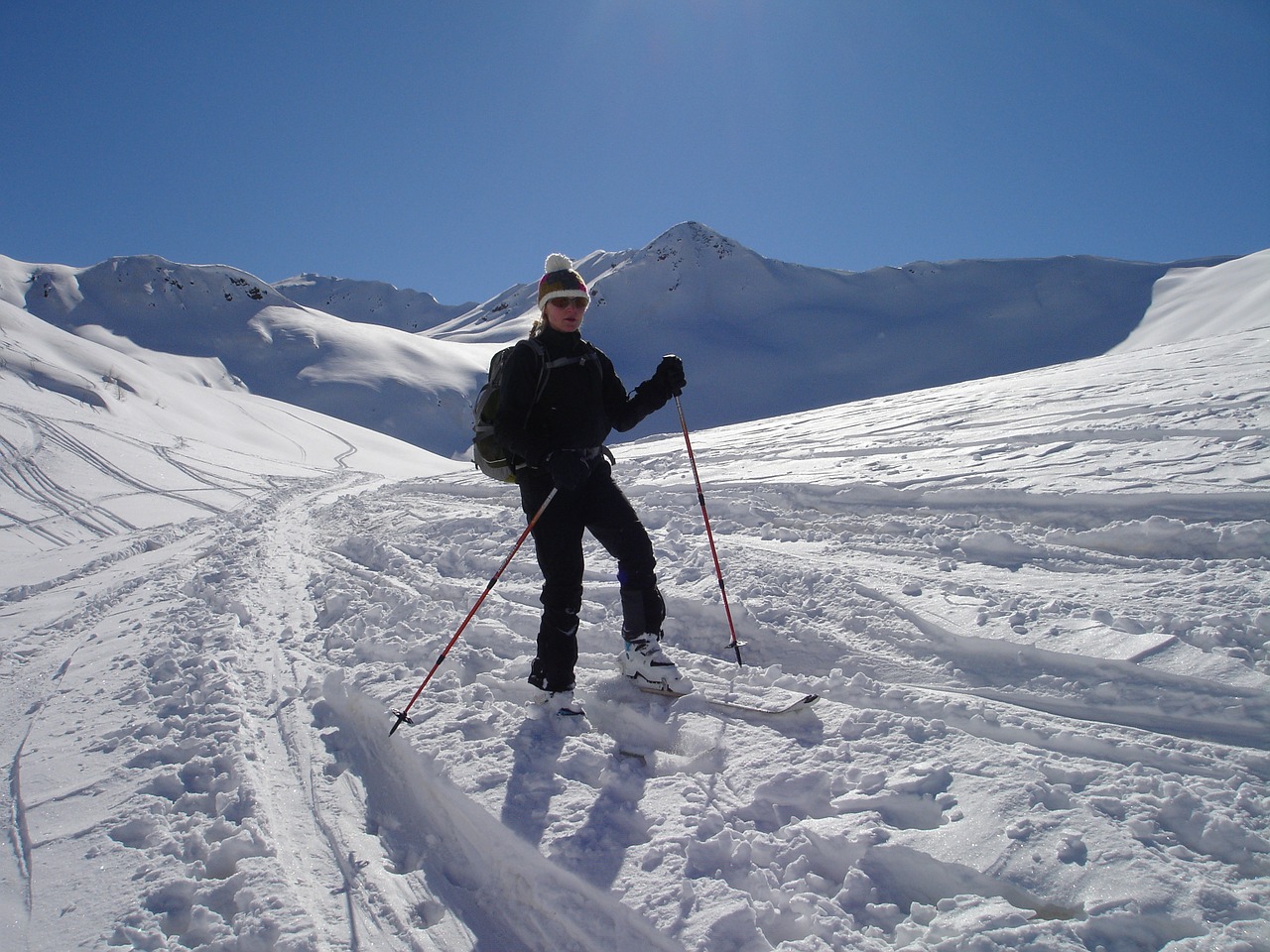 backcountry skiiing ski touring courses skiing free photo