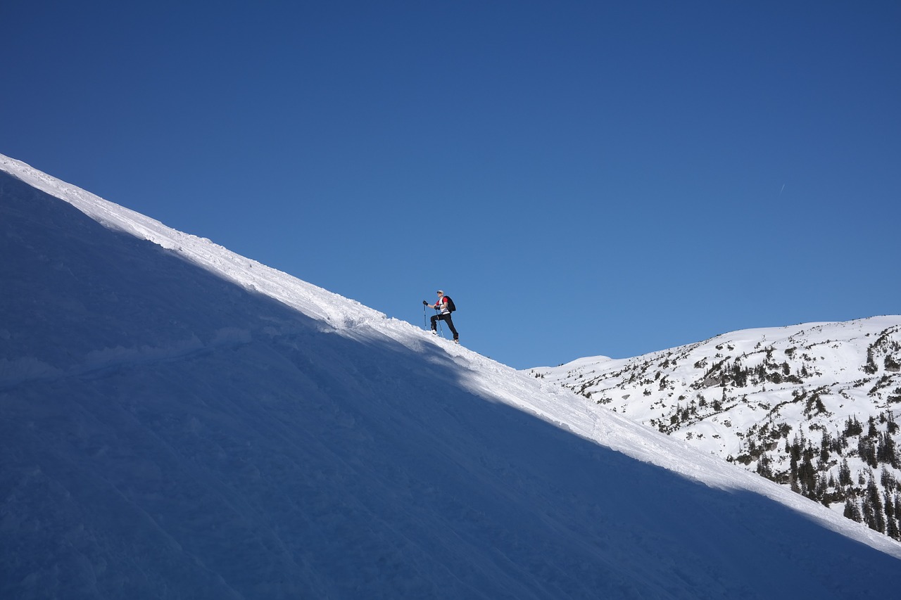 backcountry skiiing ski tour free photo
