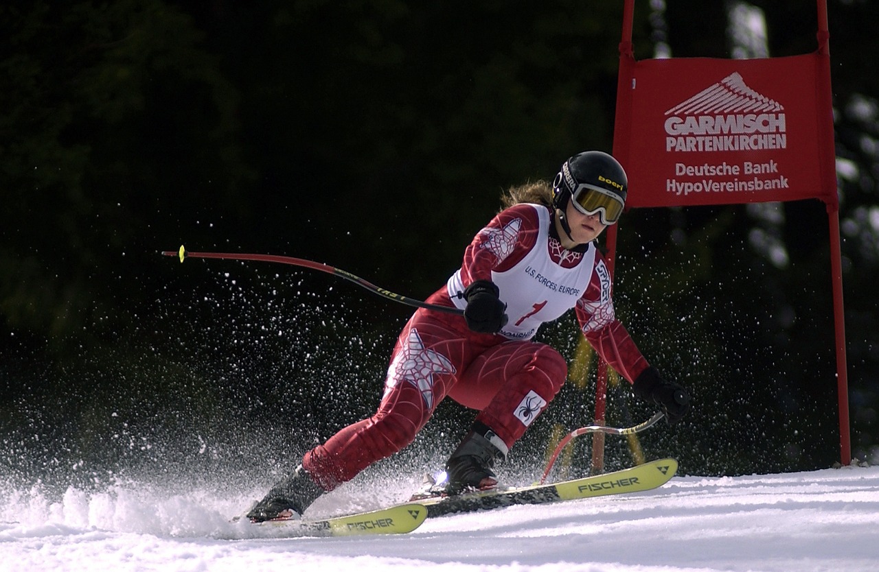 skier downhill competition free photo