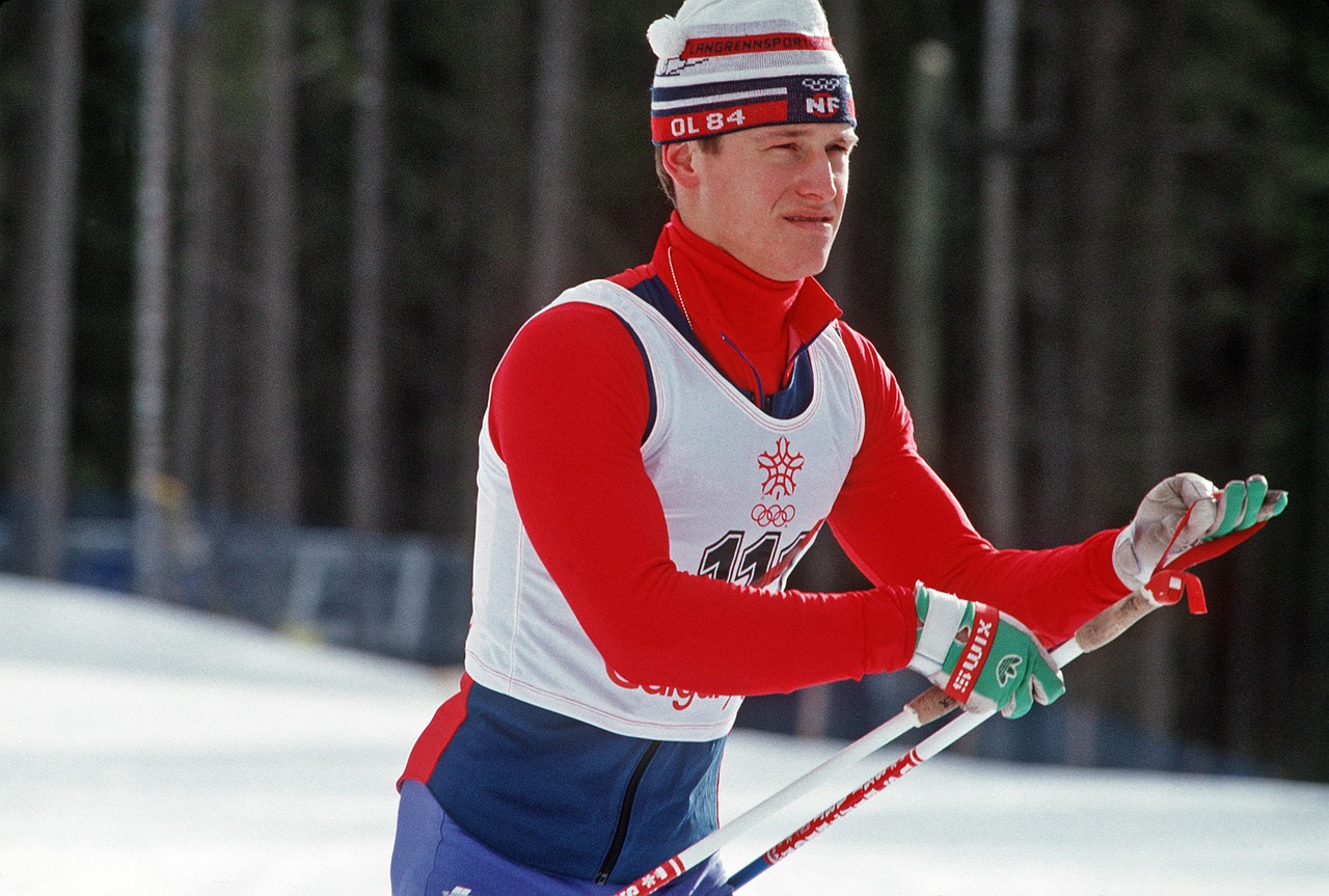 skier cross country snow free photo