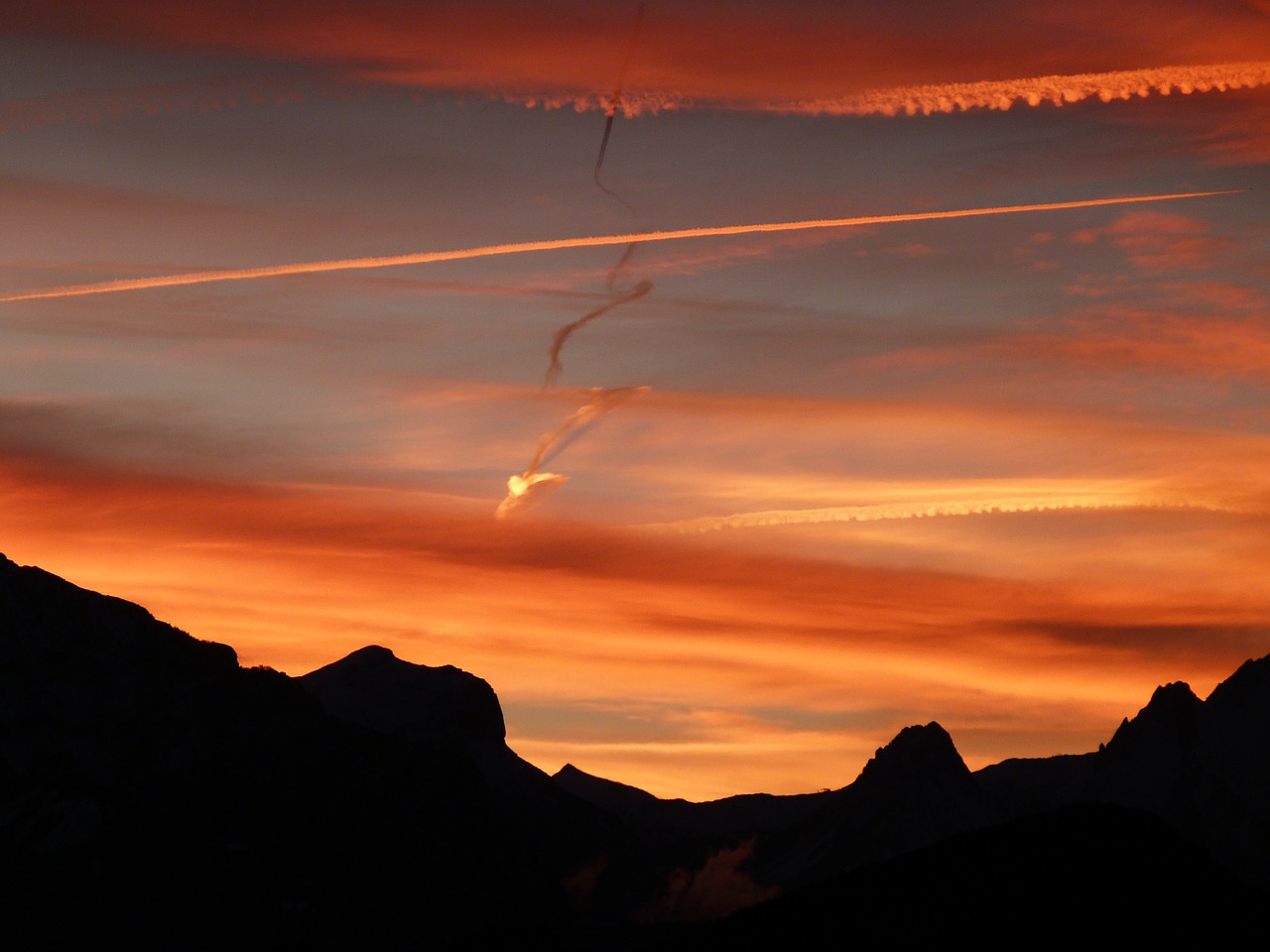 skies morning clouds free photo