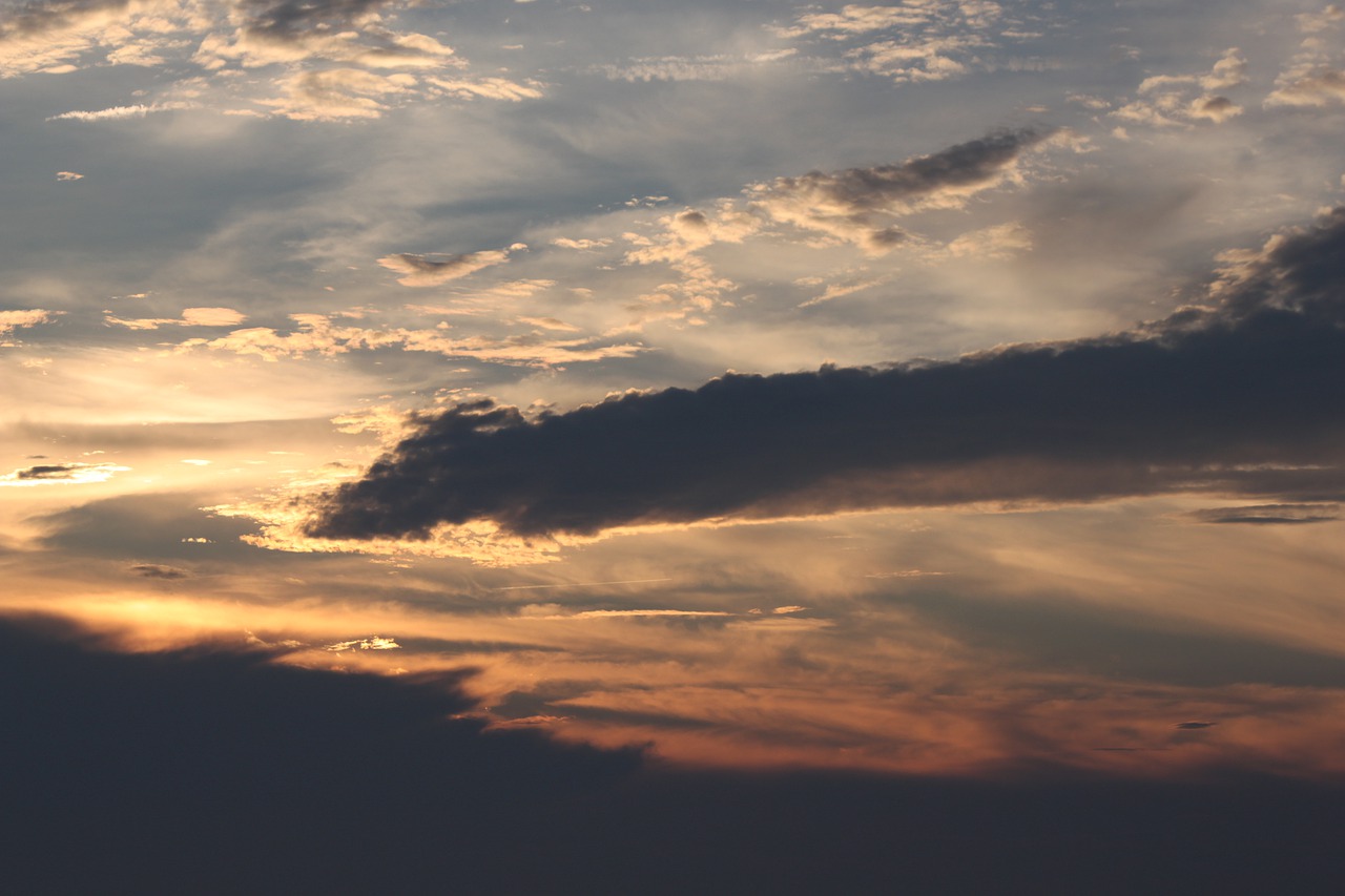 skies  sunset  clouds free photo