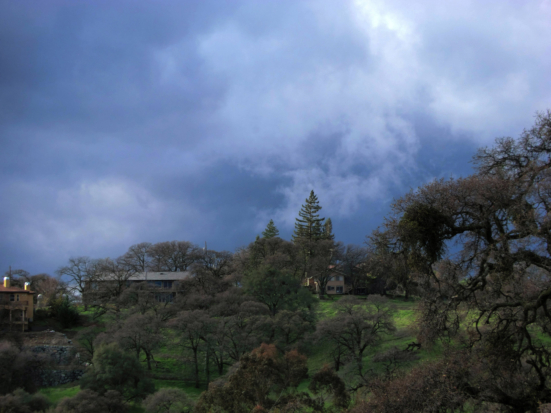 clouds storm hill free photo