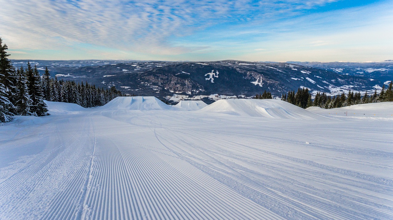 skiing cold slopes free photo