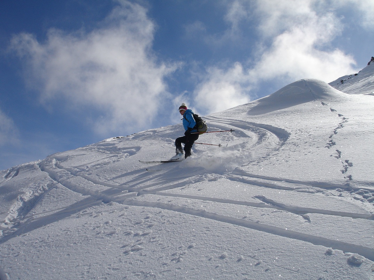 skiing backcountry skiiing departure free photo