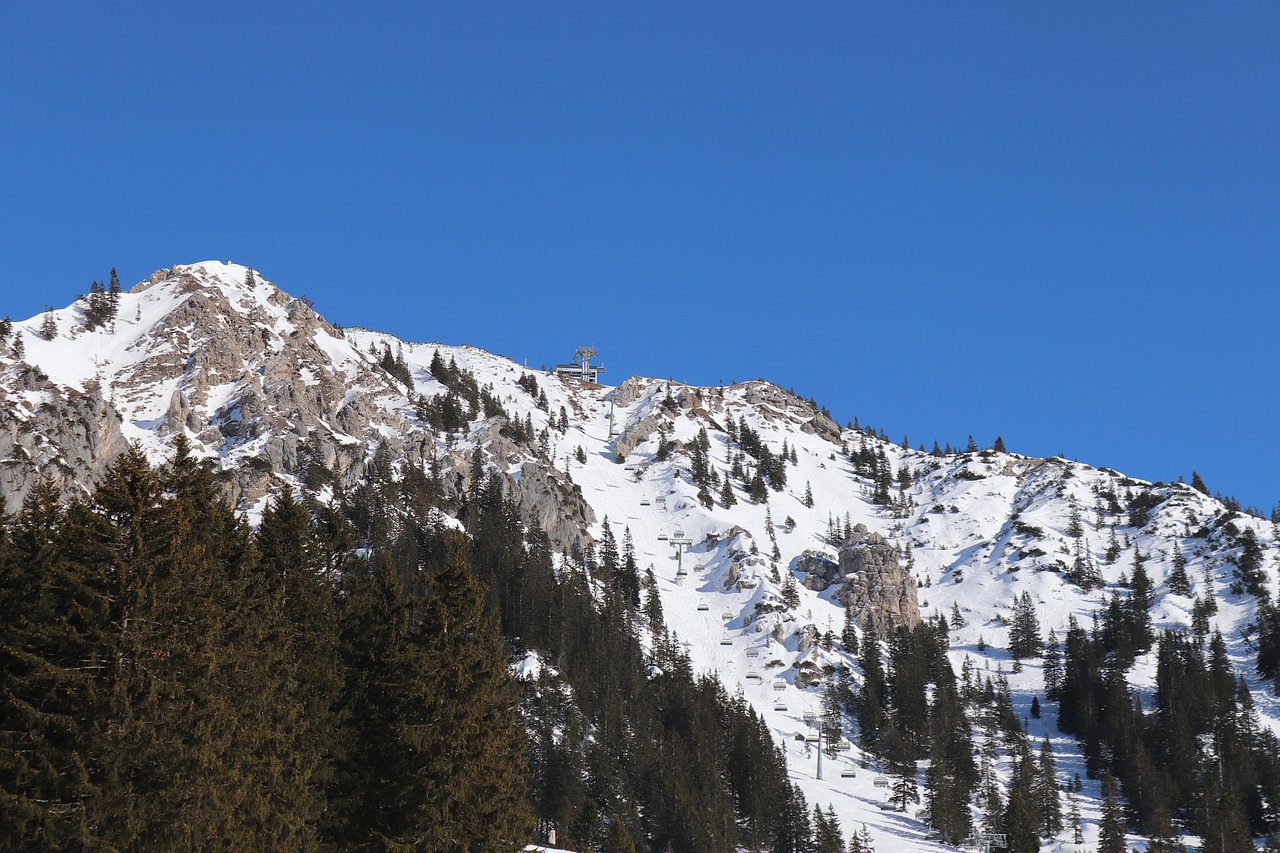 skiing snow mountain free photo
