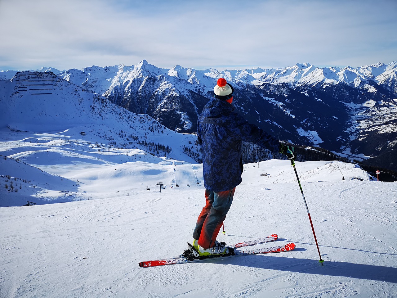 skiing  mountains  skier free photo