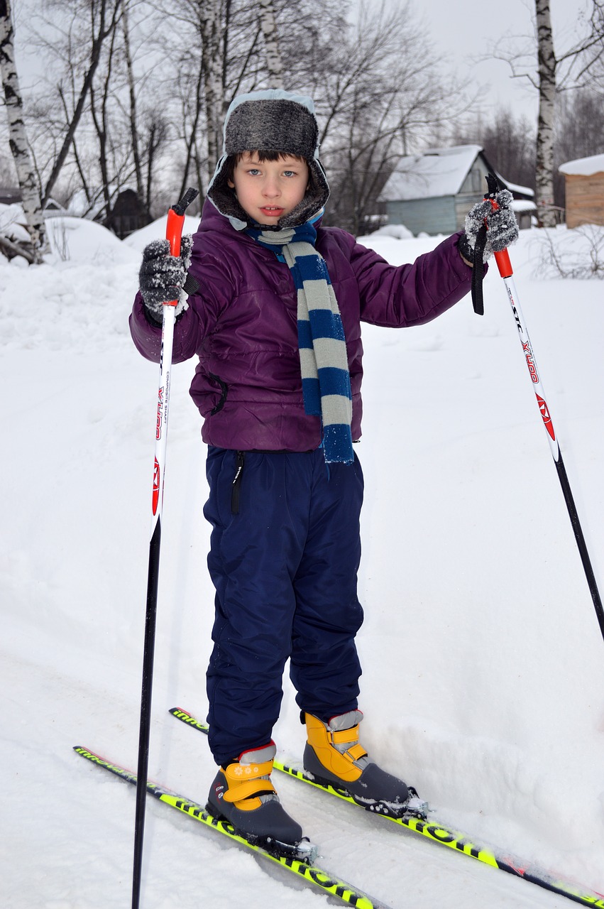 skiing  schoolboy  skier free photo
