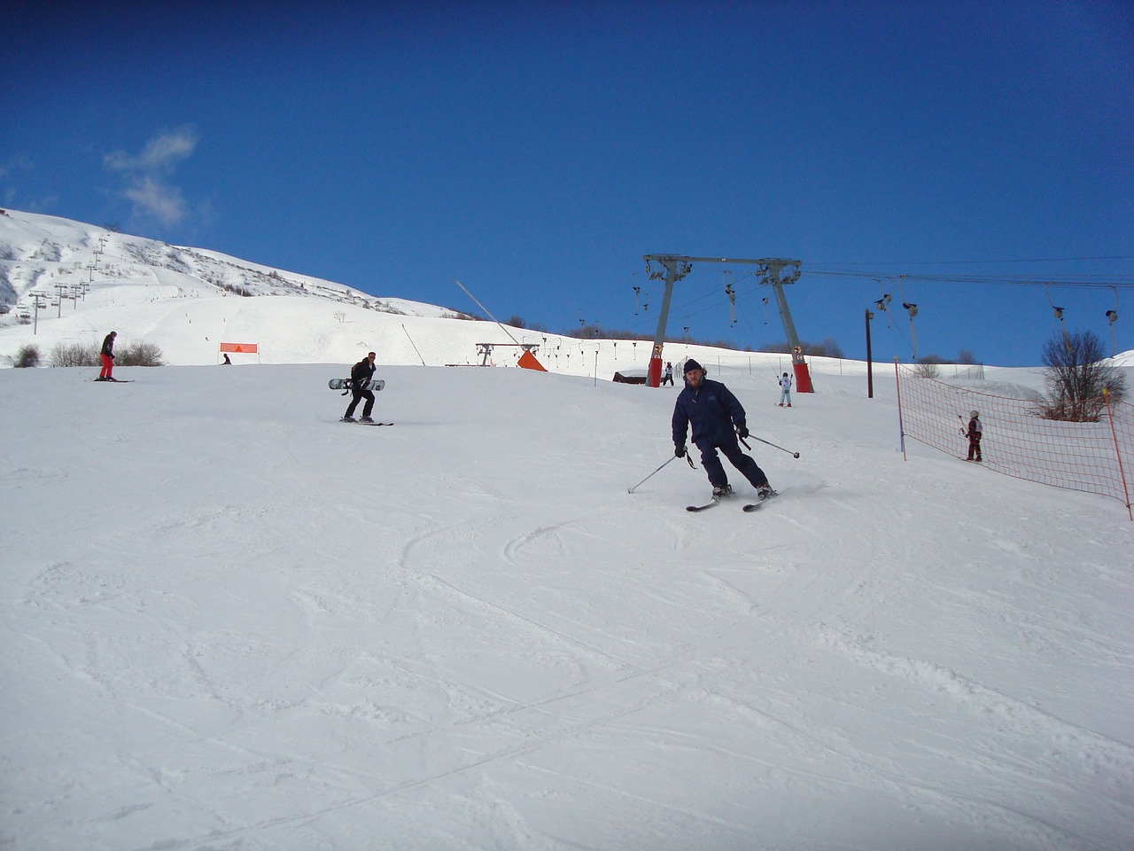 skiing snow mountain free photo