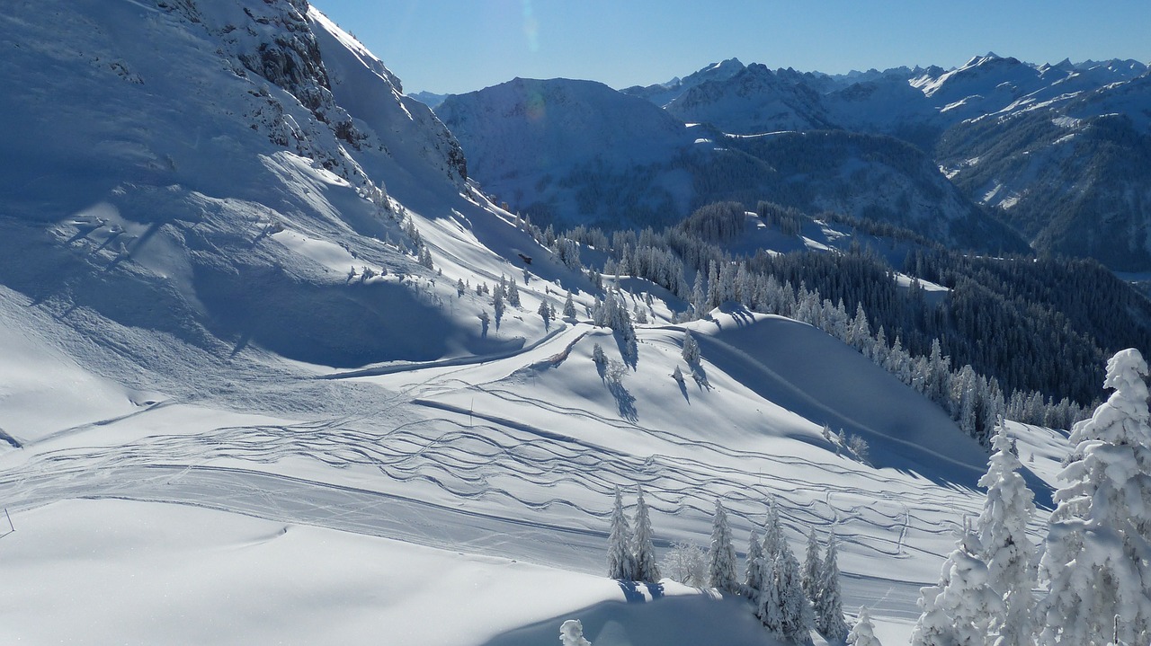 skiing ski slope ski run free photo