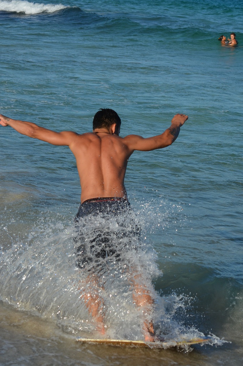 skim boarding sport boy free photo