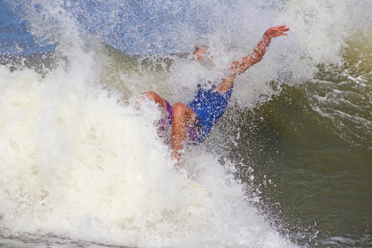 skimboarding  ocean  sea free photo