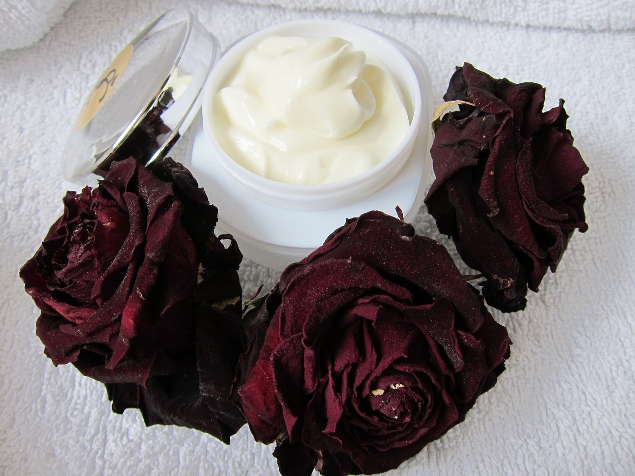 skin care natural cream rose free photo