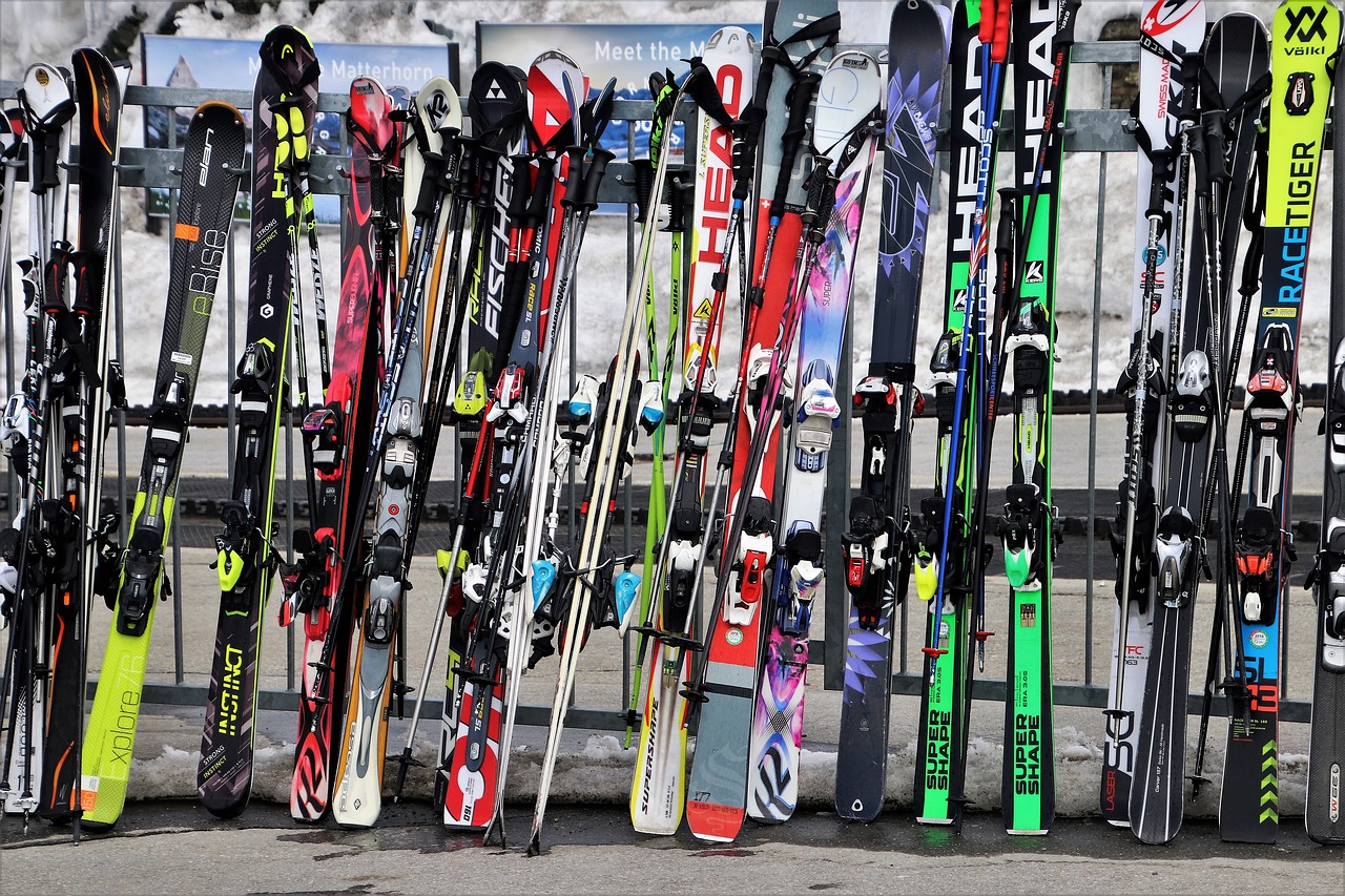 skis  ski resort  zermatt free photo