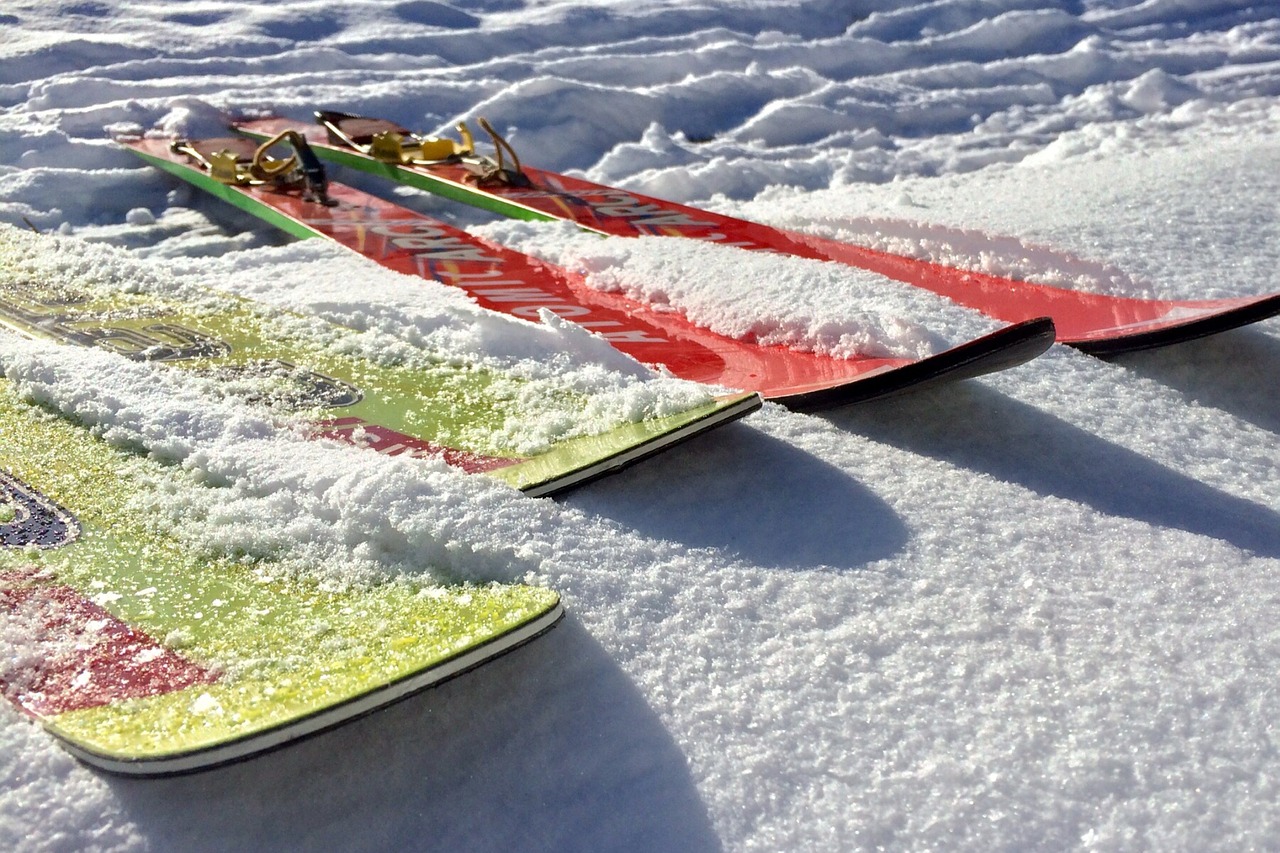 skis ski jumping winter free photo