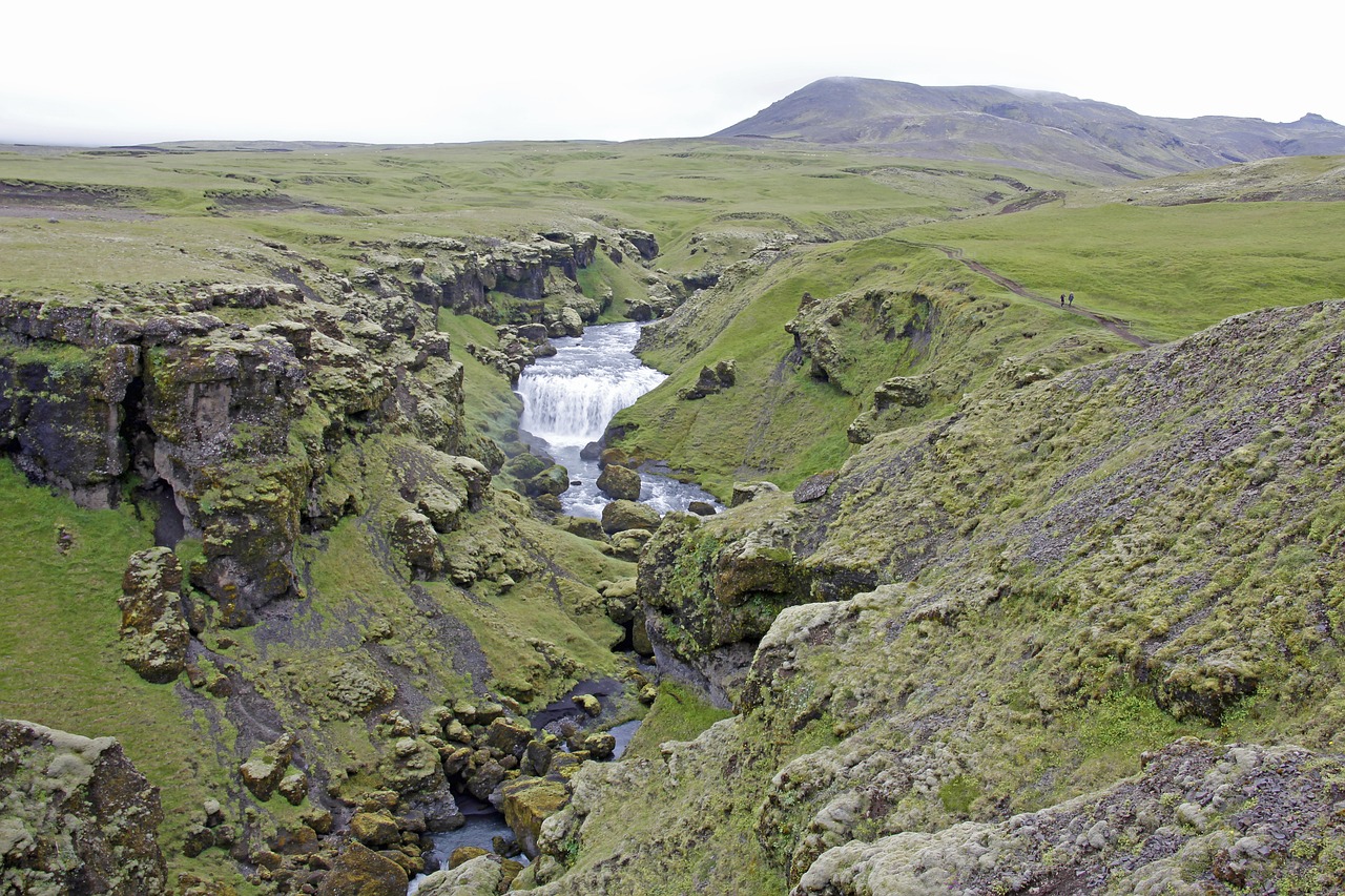 skógá river iceland waterfall free photo