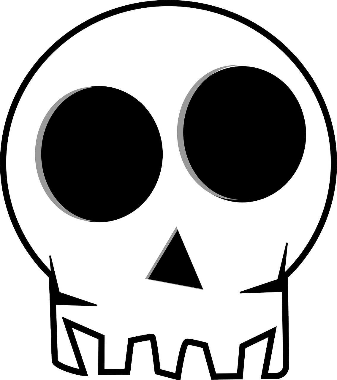 skull death's head death free photo