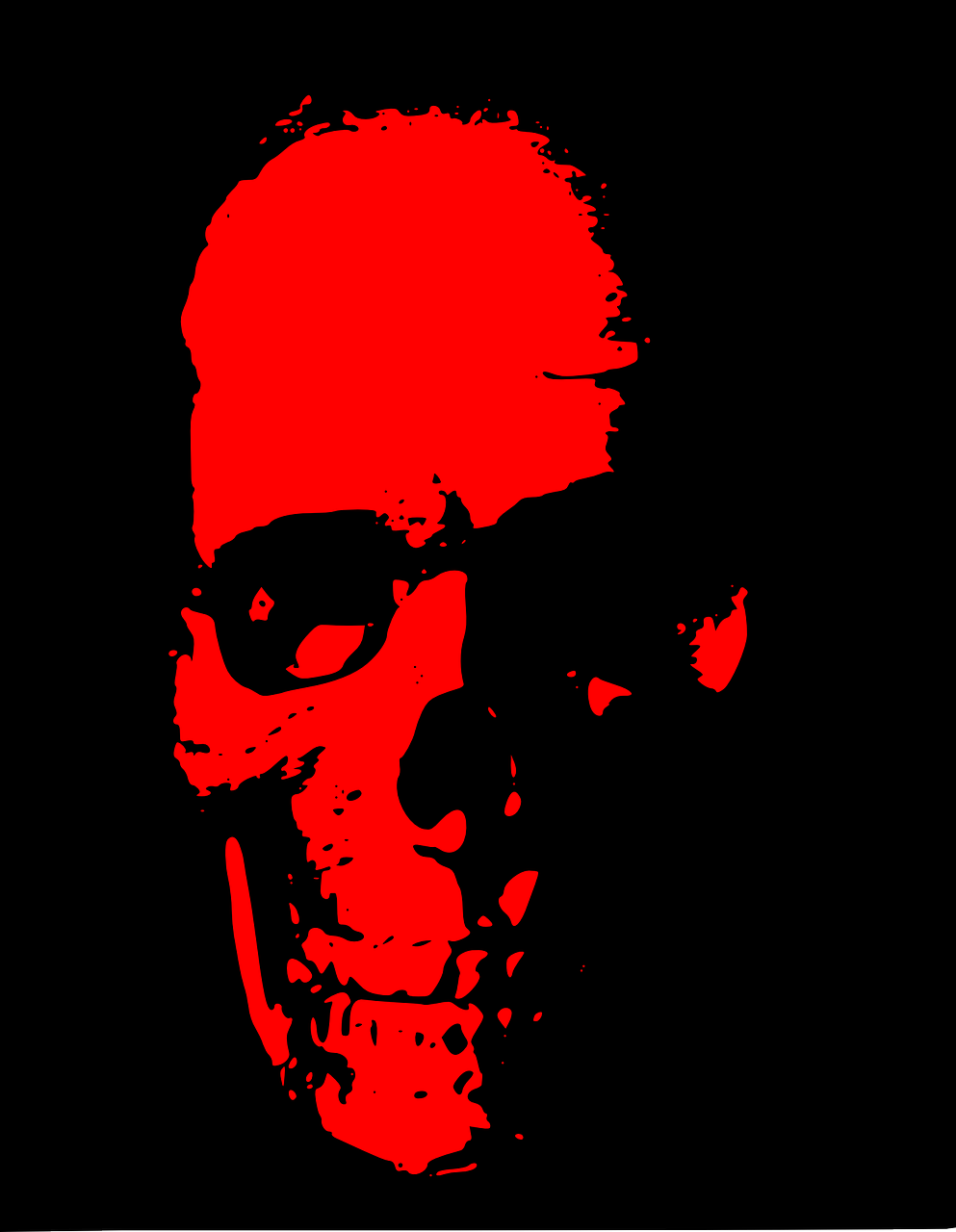 skull death red free photo