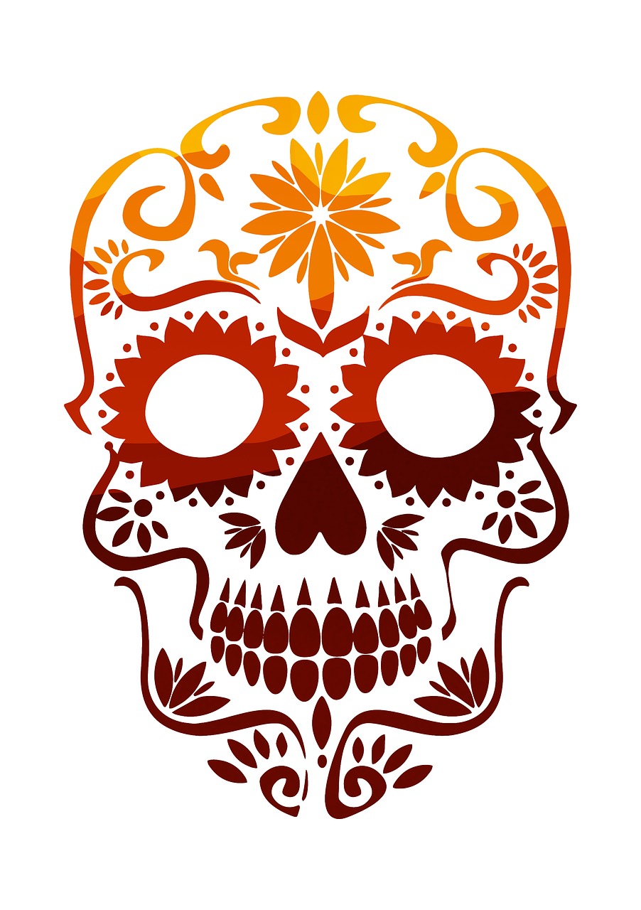 skull sugar skull mexican free photo