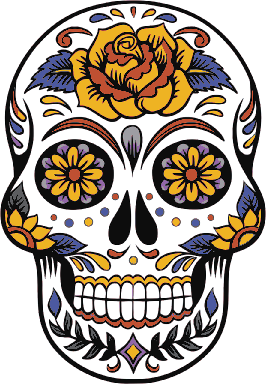 skull day of the dead death free photo