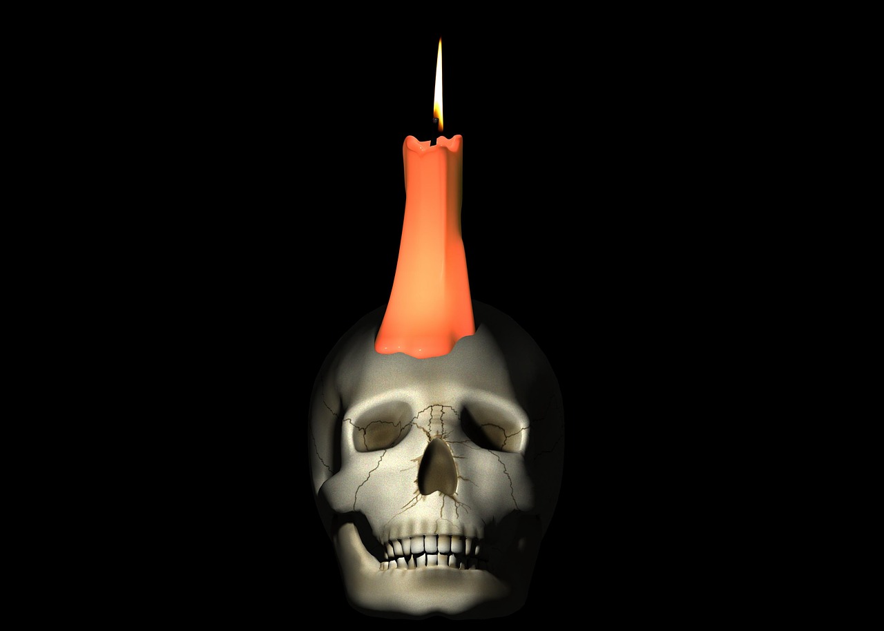 skull candle fantasy free photo