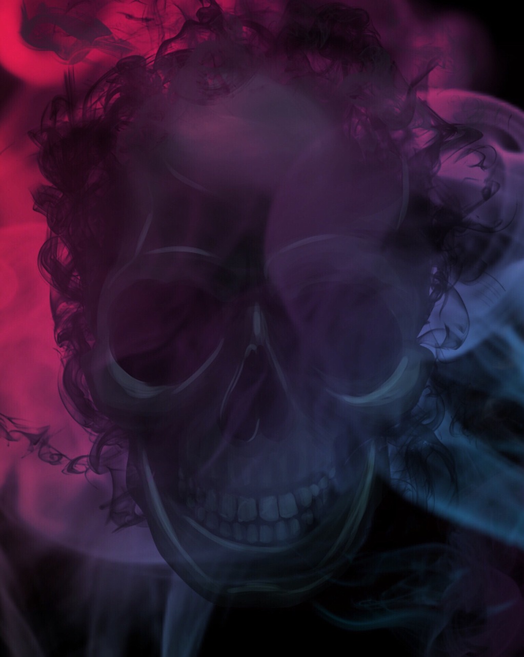 skull art digital art free photo