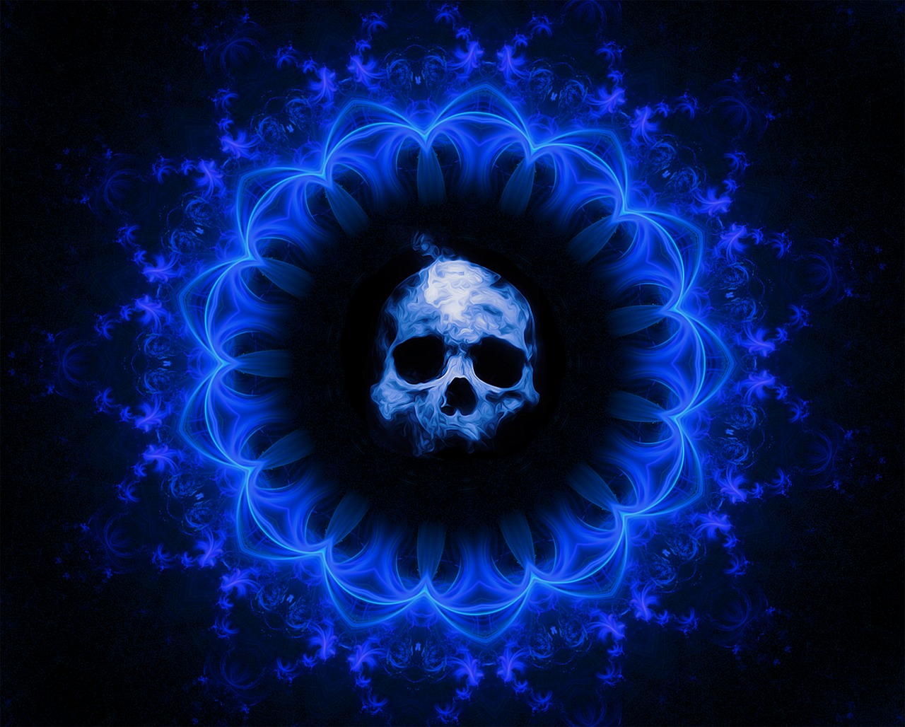 skull gothic dark free photo