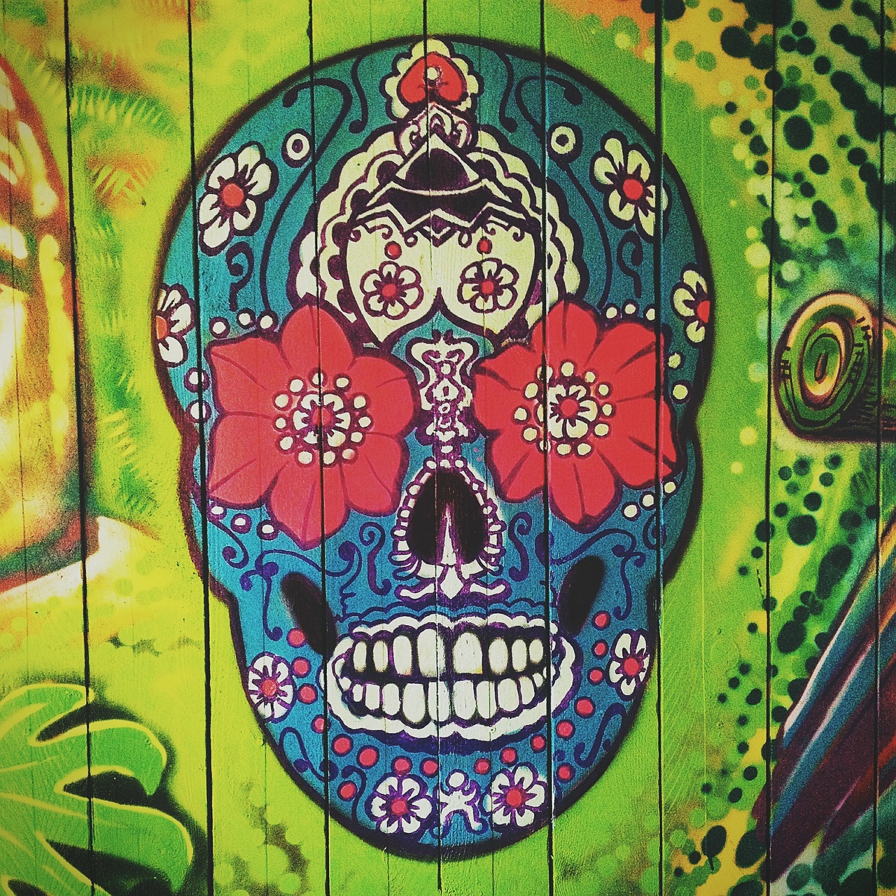 skull symbol mexican free photo